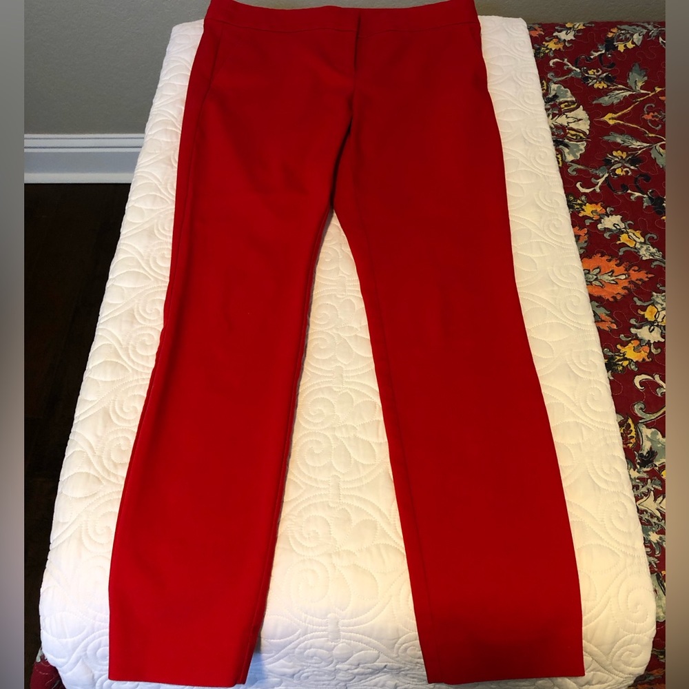 Loft “Marisa” Sz 10T Red Skinny Pant EUC